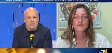Virginia Libero ai riformisti del Pd: &ldquo;Al fronte dovremmo andarci noi, figli degli ultimi. I giovani non vogliono imbracciare le armi&rdquo;. Su La7