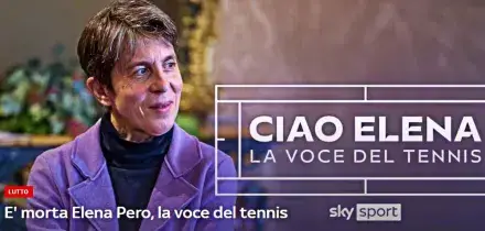 Morta Elena Pero, la voce del tennis italiano: aveva 60 anni
