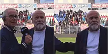 Scena surreale su Rai 2: Cosmi interrompe l&rsquo;intervista per gli insulti dalla tribuna, il giornalista fugge via