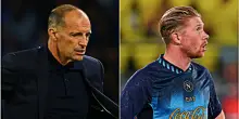 Urla, sbracciate e sbuffate: scintille tra Allegri e De Bruyne. Il tecnico lo chiama, il belga lo ignora: cosa &egrave; successo