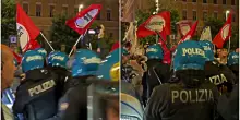 Napoli, tensione al corteo di Potere al Popolo contro il carovita: scontri tra manifestanti e polizia