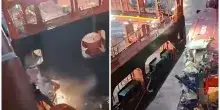 &ldquo;Ci rammarichiamo profondamente coi passeggeri per il disagio causato&rdquo;: scontro tra una nave da crociera e due navi portacointener. Annullato il viaggio