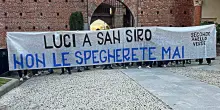 &ldquo;Luci a San Siro, non le spegnerete mai&rdquo;: la protesta dei tifosi dell&rsquo;Inter alla presentazione del nuovo stadio &ndash; Video