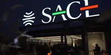 Sace accende il nuovo logo sulla Terrazza del Made in Italy