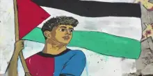 A Gaza il murale per Lamine Yamal degli artisti palestinesi