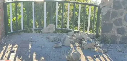 Terremoto a Napoli, i danni al Belvedere di Baia