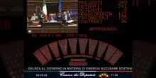 Camera approva legge delega sul nucleare con 155 voti favorevoli