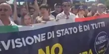 Futuro Nazionale protesta sotto sede Rai contro la censura al partito