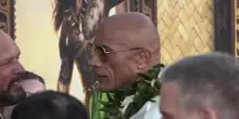 Dwayne Johnson &ldquo;The Rock&rdquo; in versione Maui alla prima di &ldquo;Oceania&rdquo;