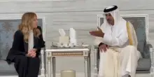 Qatar, Meloni a Doha alla cerimonia condoglianze Emiro Padre Al Thani