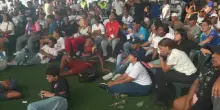 Venezuela, a La Guaira si guarda la finale dei Mondiali in un rifugio
