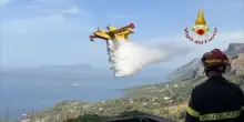 A Maratea sotto controllo l&rsquo;incendio della vegetazione