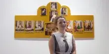 Siena, Teodora Axente ha creato il Drappellone del Palio del 16 agosto