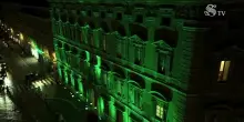XIX Giornata SLA: la facciata di Palazzo Madama si illumina di verde