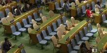 L&rsquo;Aula dell&rsquo;Onu si svuota mentre parla Netanyahu, la protesta