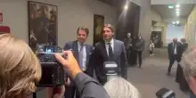 Giuseppe Conte a sorpresa all&rsquo;incontro con Susan Sarandon a Roma