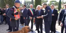 Mattarella al villaggio della Protezione civile a Villa Borghese