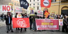 Usb e Pap, corteo per il No sociale al referendum