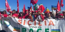 In presidio davanti a Sigonella: &laquo;Sicilia terra di Pace&raquo;