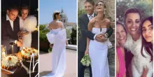 Sveva Alviti, il matrimonio con Andrea Bruno: i due abiti da sposa (e gli occhiali da sole), la location, gli invitati, il bouquet fuori dagli schemi
