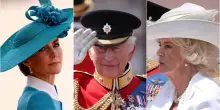 Trooping the Colour, pagelle look: Kate regina di stile, Charlotte uguale alla mamma, Camilla litiga con il cappello. Louis e George? Fotocopia