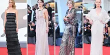 Venezia 2025, pagelle look: Valeria Golino pacco regalo (5,5), Emanuela Fanelli ricorda re Giorgio Armani (9), Can Yaman e Sara Bluma inseparabili (7)