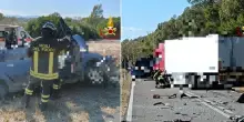 Incidente a Matera, in dieci nella stessa auto si schiantano contro un camion: morti quattro pakistani