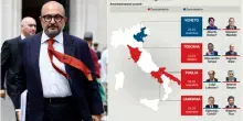 Elezioni Campania, idea Sangiuliano capolista: braccio di ferro tra FdI e Fi su Cirielli. Meloni: «Non punto al Colle»