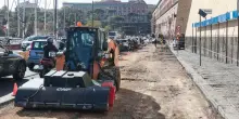Napoli, lavori sbagliati in via Acton: nuovo cantiere nel traffico