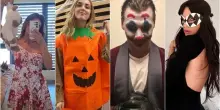 Halloween vip: Elisabetta Canalis doppio travestimento (9), Michelle Hunziker dark lady (8), Chiara Ferragni zucca sciatta (5), Zlatan Joker (7)