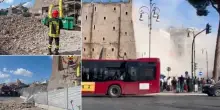 Roma, crolla la Torre dei Conti ai Fori Imperiali: quattro feriti di cui uno grave. In corso salvataggio di un operaio intrappolato