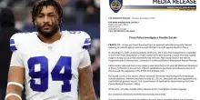 Marshawn Kneeland morto a 24 anni, la stella di NFL soffriva di problemi mentali. Ipotesi suicidio