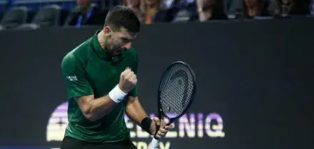Djokovic vola in finale all'Atp di Atene: battuto in due facili set il tedesco Hanfmann