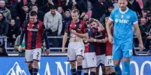 Conte e Napoli terza caduta Bologna sogna