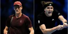 Sinner-Zverev, quando giocano? Orario e dove vedere (in chiaro) la sfida delle Atp Finals