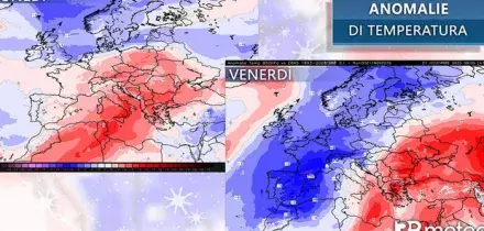 Le previsioni dei prossimi giorni: aria fredda su mezza Europa e neve in collina anche in Italia: temperature in picchiata