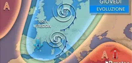 Maltempo: ondata di freddo in arrivo, crollo termico e neve a bassa quota già da venerdì