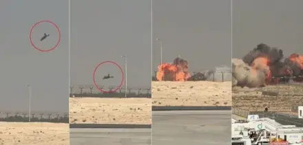 Aereo da guerra indiano si schianta davanti alla folla del Dubai Air Show durante un volo di esibizione: morto il pilota