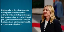 Università di Bologna «rifiuta corso di Filosofia per militari». Meloni: «Inaccettabile». Ma per l'Ateneo nessuno ha negato le iscrizioni