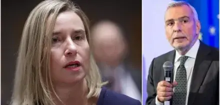 Federica Mogherini e l'ex ambasciatore Sannino fermati a Bruxelles. «Sospetta frode sulla formazione dei diplomatici»