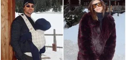 Andrea Damante e Elisa Visari, prime vacanze sulla neve con il piccolo Liam: le foto dal resort sulle Dolomiti