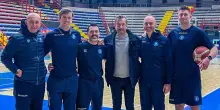 Il ct Luca Banchi dell'Italbasket in visita alla Guerri Napoli