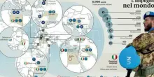 Soldati italiani nel mondo, dall'Europa dell'Est al Medio Oriente: oltre 7mila militari in 25 nazioni