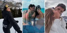 Vigilia di Natale, come la trascorrono i vip: Ferragni sulla neve, Fedez (e la nuova fidanzata) al mare, De Ioannon e Steri sulle Dolomiti