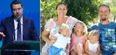 Famiglia nel bosco, Salvini: &laquo;Separarli a Natale &egrave; una violenza di Stato senza senso e senza precedenti&raquo;
