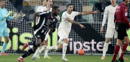Udinese-Lazio 1-1, le pagelle: Davis (7) prodezza allo scadere, Vecino (7) non basta, Isaksen (4) pessimo impatto