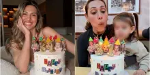 Beatrice Valli festeggia 31 anni: la torta con le foto dei figli, la cena al ristorante e la dedica del marito Marco