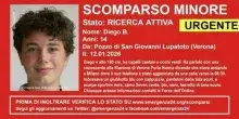 Diego Baroni, il 14enne scomparso: si indaga per sottrazione di minore. &laquo;&Egrave; vivo, qualcuno lo nasconde&raquo;. Le tracce portano a Milano