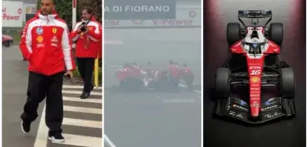 Presentazione Ferrari, problemi per Hamilton al primo giro? La macchina si ferma in pista e intervengono i meccanici: cosa &egrave; successo