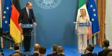 Vertice Italia-Germania. Meloni: &laquo;L'Ue scelga adesso se essere protagonista&raquo;. Merz: &laquo;I nostri Paesi mai cos&igrave; vicini&raquo;. Linea comune sul dialogo con Trump